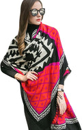 DANA XU 100% Merino Wool Extra Large Pashmina Blanket Travel Scarf Cashmere Wrap by DANAXU
