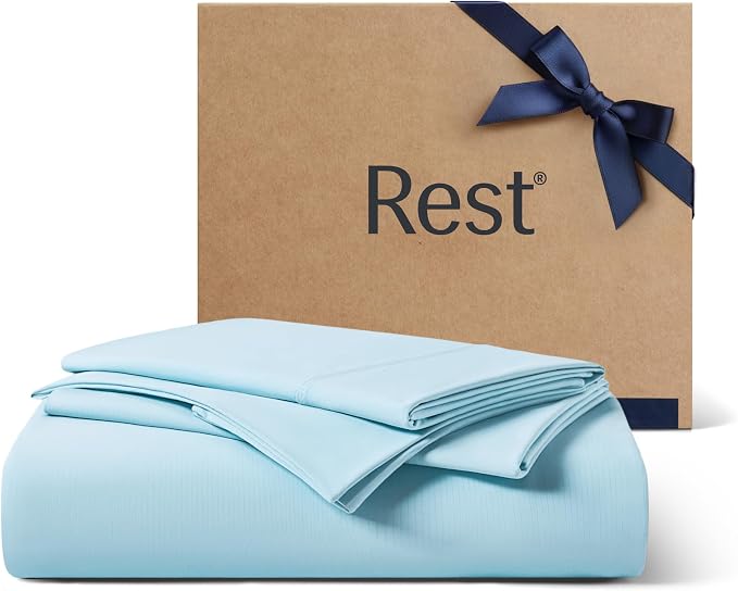 REST Evercool+ Cooling Starter Sheet Set of 1 Cali King Fitted 15’’ deep and 2 by REST