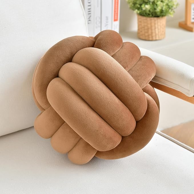 Decorative Throw Knot Pillow Ball by LUSJNGE
