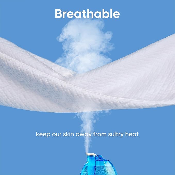 Cooling Waterproof Mattress Protector Twin Size, Mattress Cover 3D Air Fabric - Image 4
