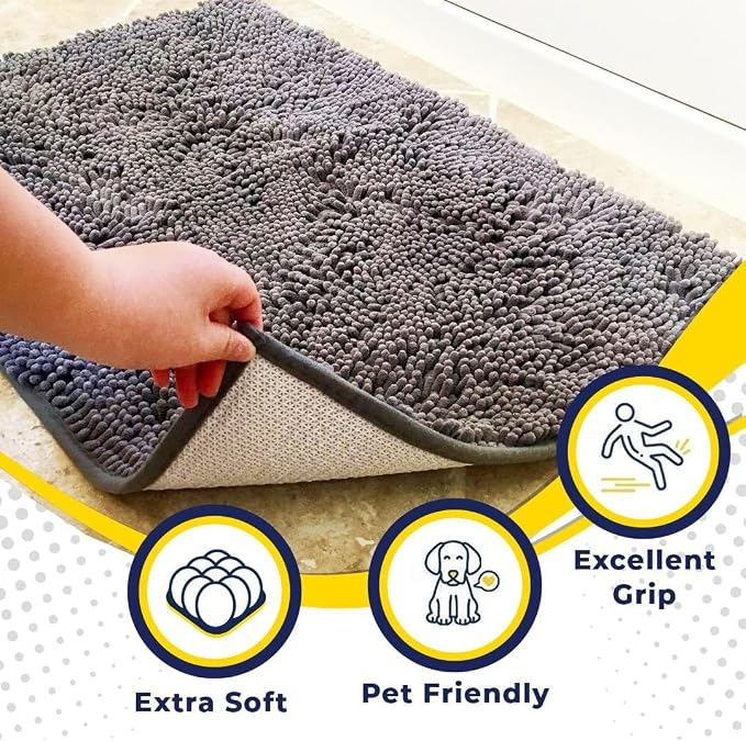Muddy Mat® AS-SEEN-ON-TV Highly Absorbent Microfiber Door Mat and Pet Rug - Image 2