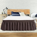 Full Bed Skirt, Elastic Wrap Around Bed Skirt Full Size, Bed Skirts by ANARACHON