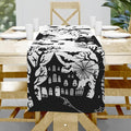 Halloween Table Runner, Linen Table Runner, Spider Pumkin Table Runners by Hliyty