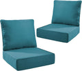 Outdoor Seat Cushion Set-24 x 24 x 6 Inch Outdoor Chair Cushions Set of 2 by NatureComfyOutdoorFurniture