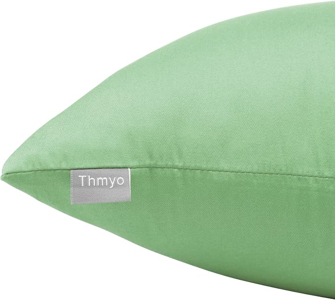 Thmyo 4-Pack 100% Cotton Comfortable Solid Decorative Throw Pillow Case - Image 6