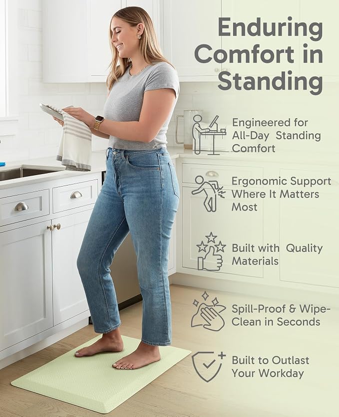 Ophanie Kitchen Mats for Floor, 3/4 Inch Thick Kitchen Rugs, Waterproof - Image 3