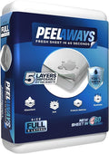 Peelaways Waterproof Disposable Bed Sheets – As Seen On Shark Tank | 5-Layer by PEELAWAYS