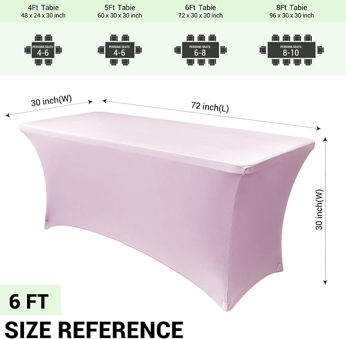 Obstal 6 Pack Stretch Table Covers - Image 4