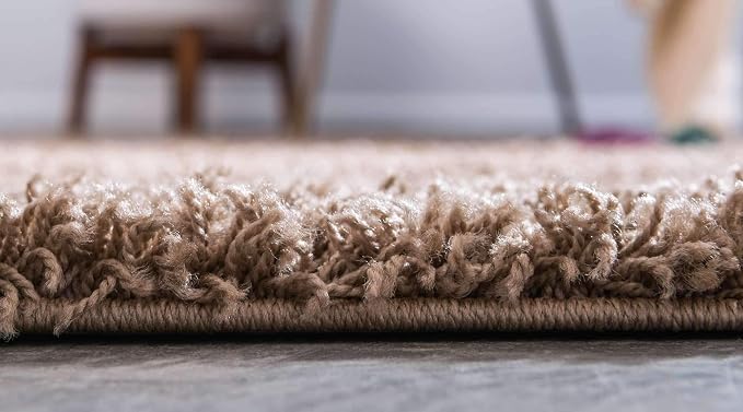 Unique Loom Solid Shag Collection Area Rug - Image 4