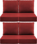 Luxury 6" Outdoor Cushions for Patio Furniture, Fade Resistant Couch Chair by Pugire