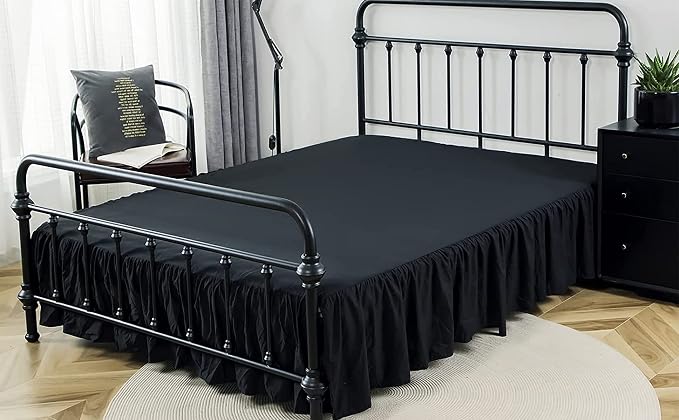 Bed Skirts King Size 18 Inch Ruffled Bed Skirt - Image 5
