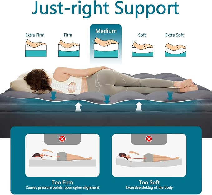 CHOKIT Full Mattress Topper, Extra Thick Pillow Top Mattress Pad - Image 3