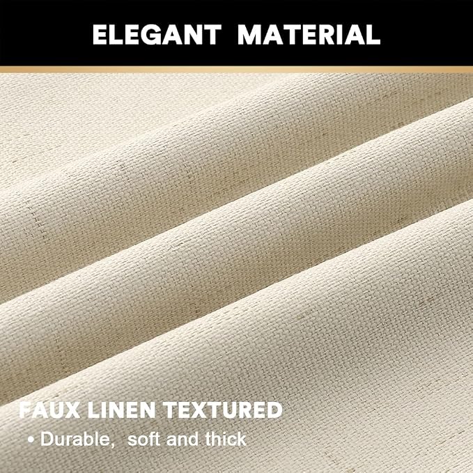 PrinceDeco 100% Blackout Curtains 108 Inches Long 2 Panels Set - Image 3