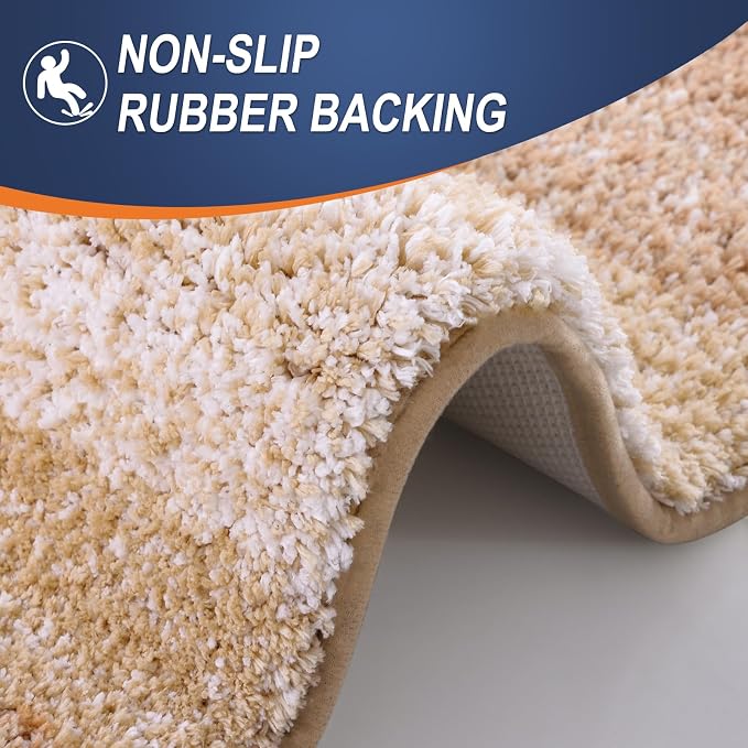 OLANLY Bathroom Rugs Mat 30x20, Extra Soft Absorbent Microfiber Bath Rugs - Image 5