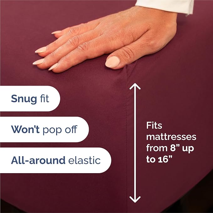Split King Size 5 Piece Sheet Set - Image 3