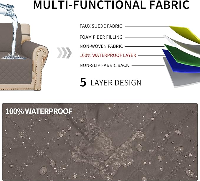 Easy-Going Sofa Slipcover Loveseat Cover Waterproof Couch Cover Washable Sofa - Image 3