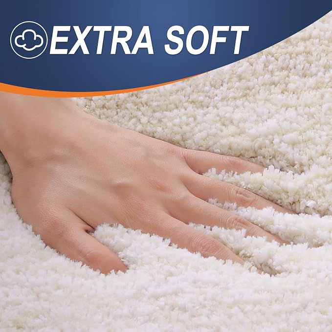 OLANLY Bathroom Runner Rugs 47x20, Extra Soft Absorbent Microfiber Bath Rugs - Image 2