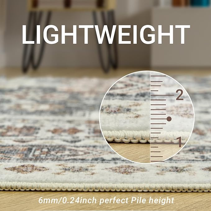 zesthome 8x10 Area Rugs for Living Room, Non-Slip Backing Washable Rugs - Image 5