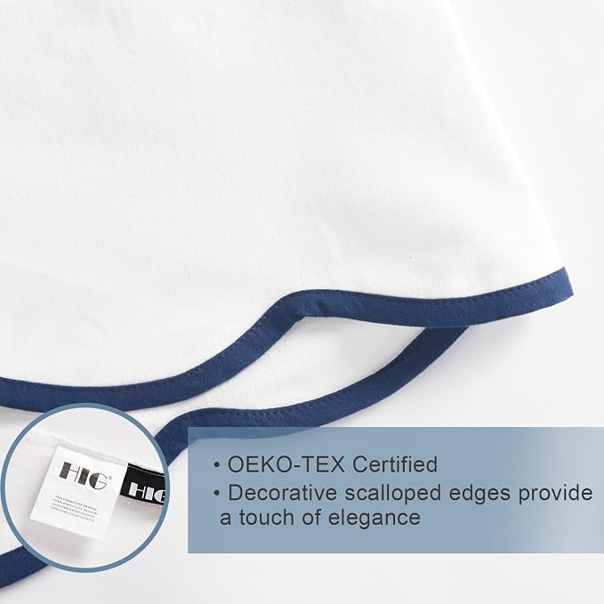 HIG Off-White Chic Twin XL Bed Skirt - Image 7