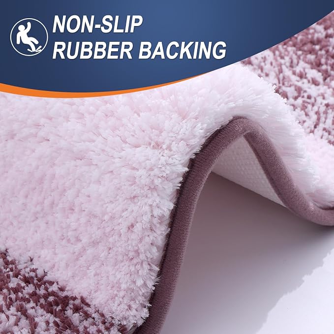 OLANLY Bathroom Rugs Mat 30x20, Extra Soft Absorbent Microfiber Bath Rugs - Image 5