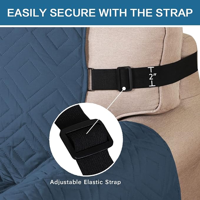 H.VERSAILTEX Reversible Chair Cover Furniture Protector Anti-Slip Couch Cover - Image 4