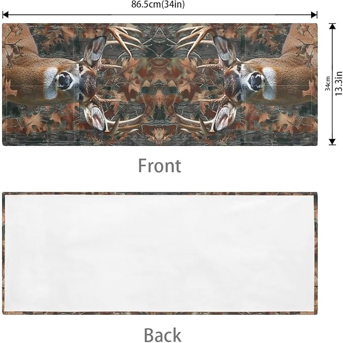 ZFRXIGN Camo Deer Microwave Oven Cover Dust Oil Proof Linen Waterproof Fabric - Image 3