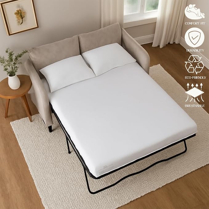 Sleeper Sofa 4 Piece Bed Sheet Set Premium Quality 100% Cotton 500 Thread Count - Image 5