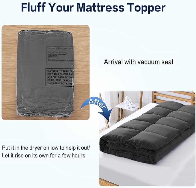 SOPAT Mattress Topper Twin Size Extra Thick Mattress Pad 8-21" Deep Pocket Soft - Image 7