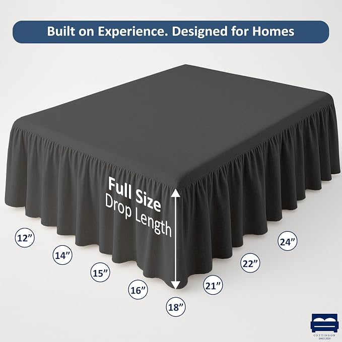 Cottingon Bed Skirt Full 14" Drop - Image 5