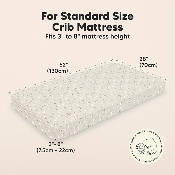 KeaBabies 2-Pack Baby Crib Sheets - Image 3