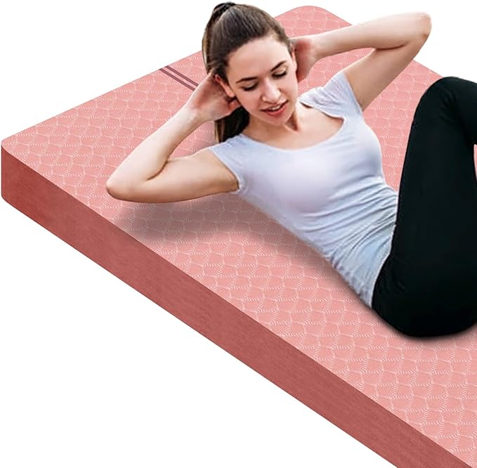 nuveti Large Exercise Mat - 15mm/20mm/30mm Thick Yoga Mat | Workout Mat by BecomeBetterYourself