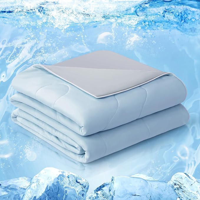 EASELAND Cooling Comforter King, Cold Touch Fabric Absorbs Body Heat, by EASELAND