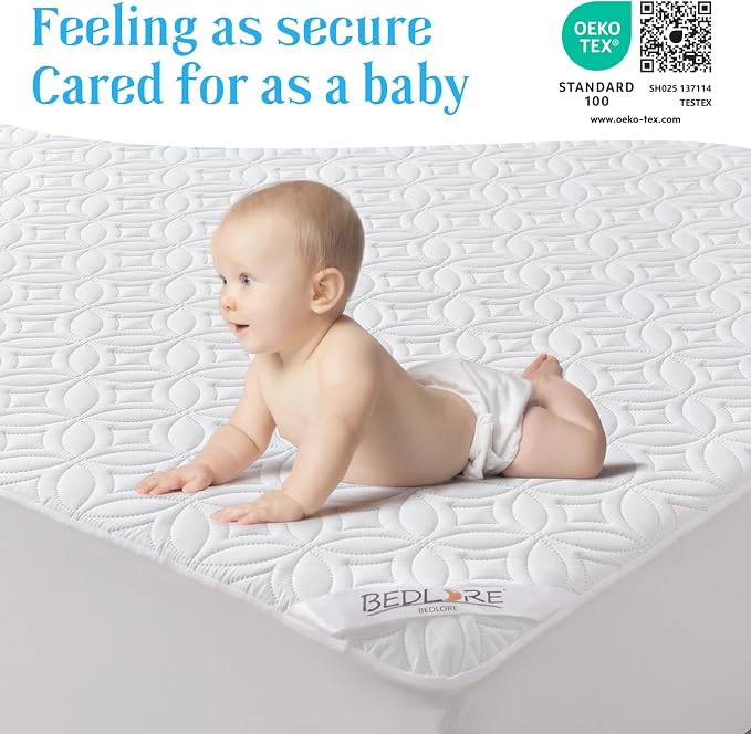 BEDLORE Waterproof Mattress Protector, Full Size Mattress Pad - Image 7