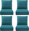 Luxury Outdoor Seat Cushion Set-22 x 24 x 6 Inch Outdoor Chair Cushions by NatureComfyOutdoorFurniture