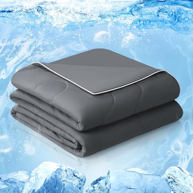 EASELAND Cooling Comforter Queen, Cold Touch Fabric Absorbs Body Heat, by EASELAND