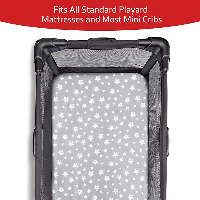 Pack and Play Sheets & Waterproof Terry Pack N Play Mattress Protector Pad - Image 5
