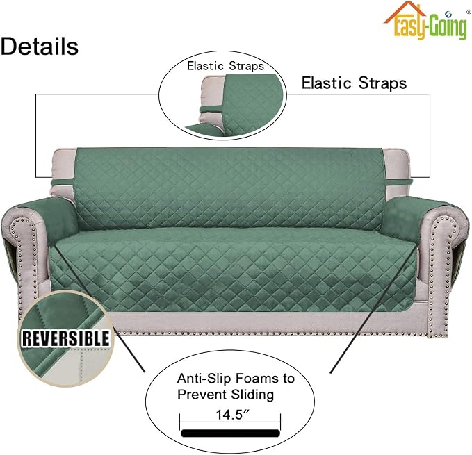 Easy-Going Chair Sofa Slipcover Reversible Sofa Cover Water Resistant Couch - Image 3