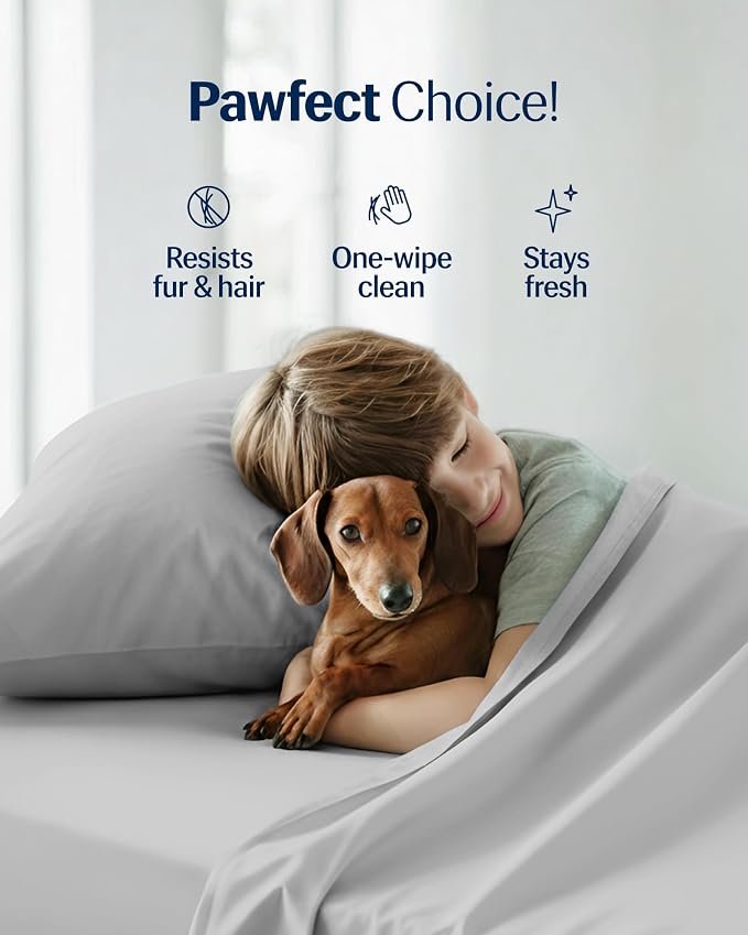 REST® Evercool®+ Starter Sheet Set, Light Gray, Breathable Bed Sheet - Image 9