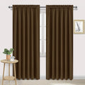 DWCN Brown Blackout Curtains for Bedroom, Thermal Insulated Energy Saving Room by DWCN