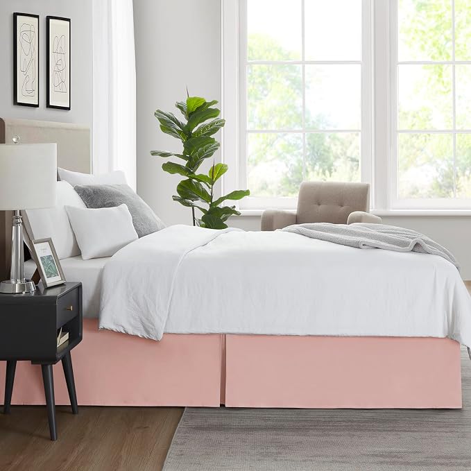 Nestl Peach Beige Twin Bed Skirt - Image 7