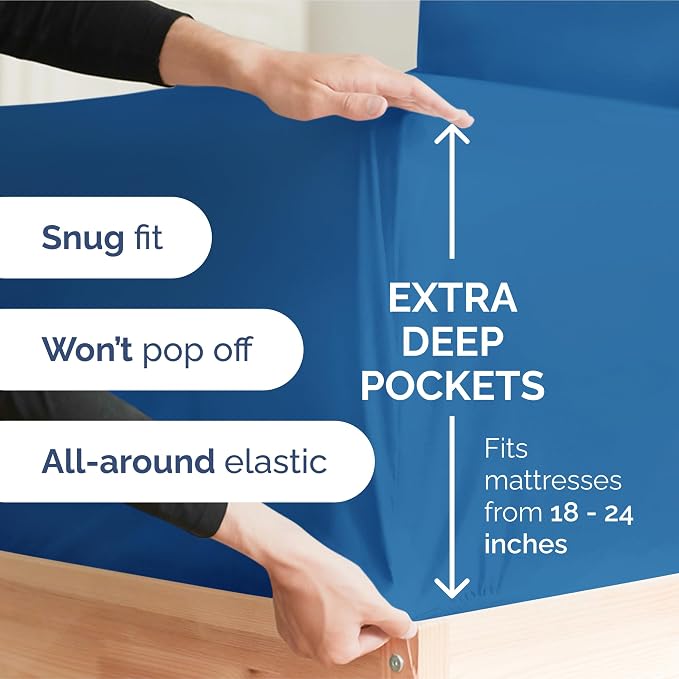 Extra Deep Pocket Queen Sheet Set - Image 3