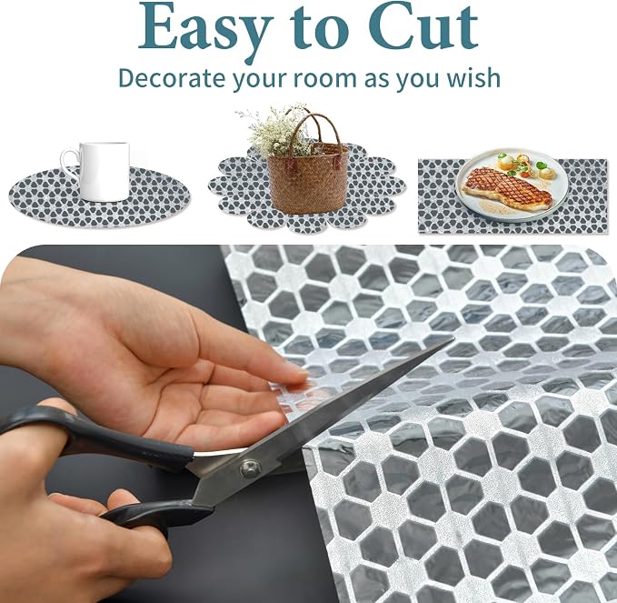 Drawer and Shelf Liner for Kitchen Cabinet: 12 in X 20 Ft Non Slip Waterproof - Image 6
