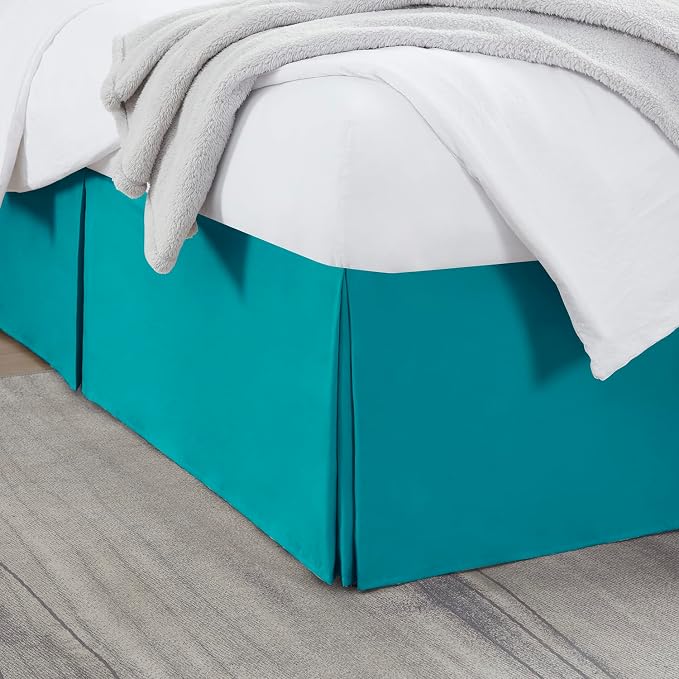 Nestl Teal Twin XL Bed Skirt by Nestl