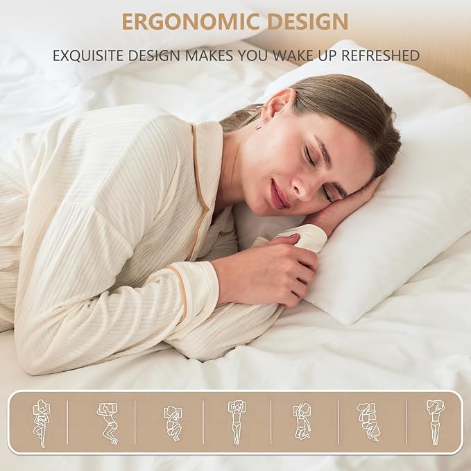 Luxury Throw Pillow Inserts, 18 x 18 inches Hypoallergenic Ultra Soft White - Image 6