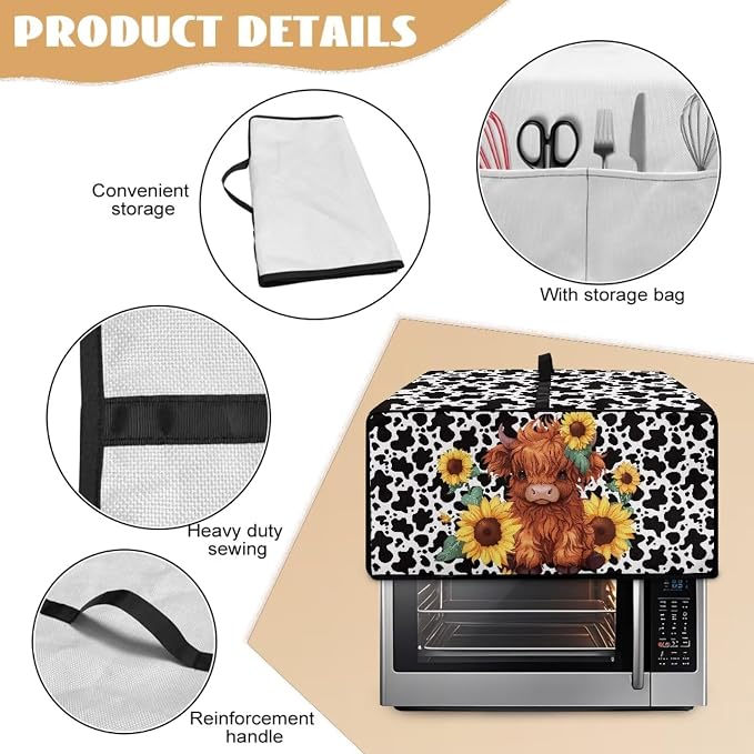 Countertop Convection Oven Cover Dust Protection Air Fryer Toaster Oven Covers - Image 5