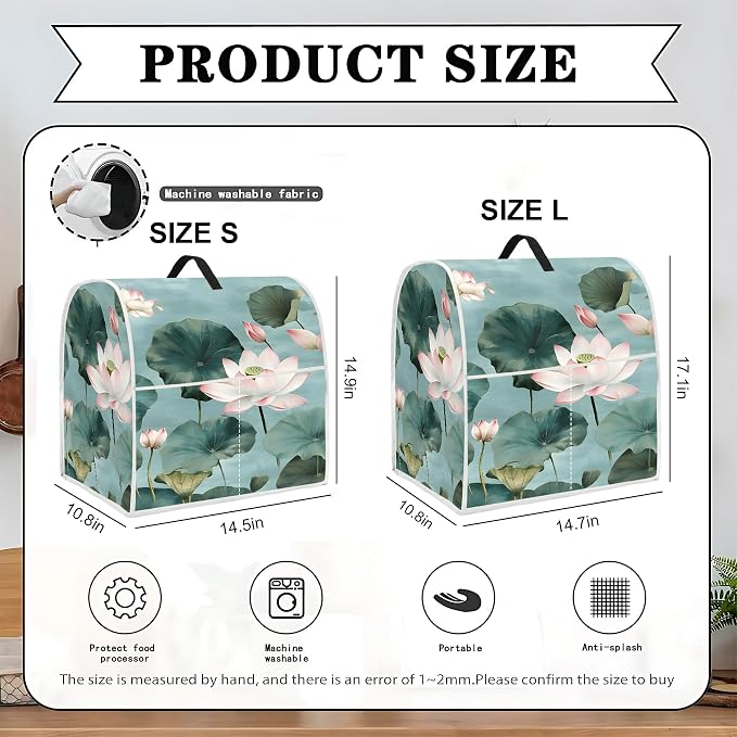 Mixer Dust Cover for 6-8 Qt Stand Mixer, Cloth Cover - Image 2