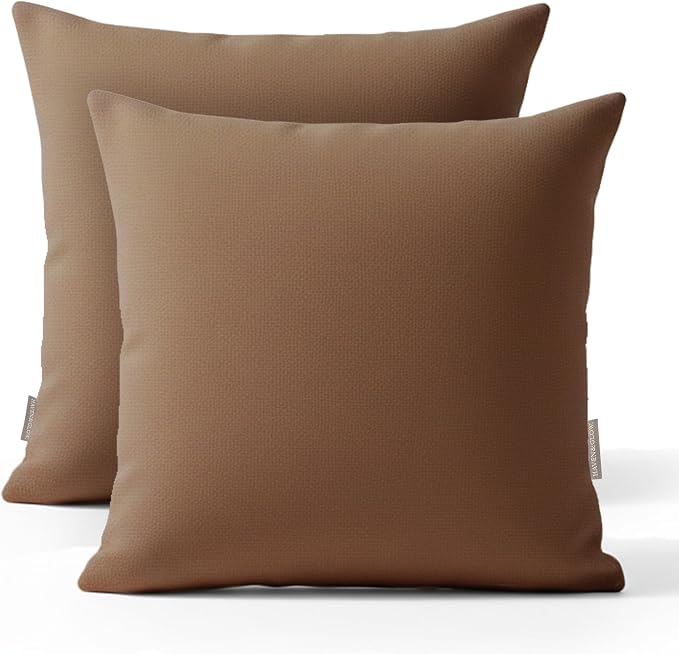 Haven & Glow Decorative Throw Pillow Cover – Square Cushion Case by Unknown