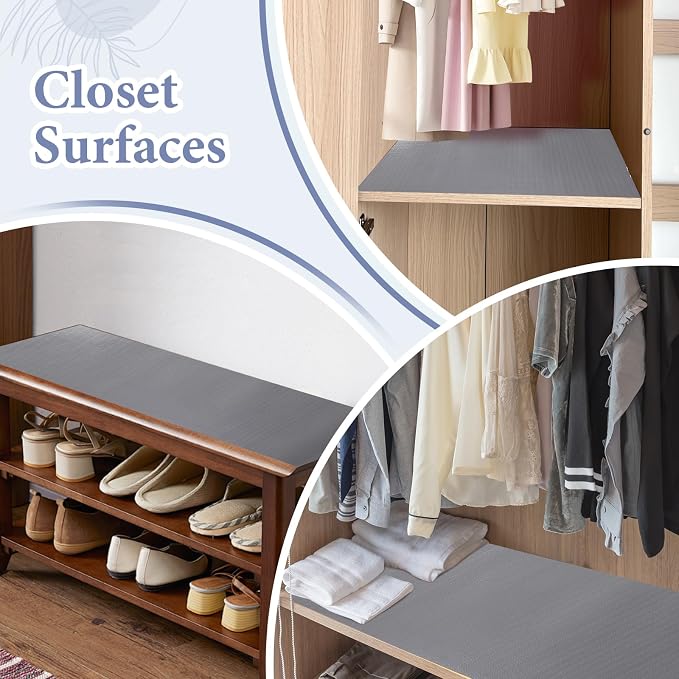Drawer and Shelf Liner for Kitchen Cabinet: 12 in X 20 Ft Non Slip Waterproof - Image 8