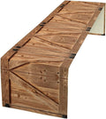 Rustic Barn Door Table Runner Farmhouse Wooden Wood Vintage Plank Country by ZhiRain