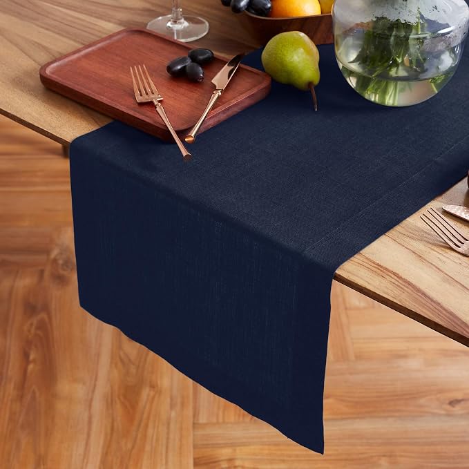 Solino Home Linen Table Runner 72 Inches Long - Image 2